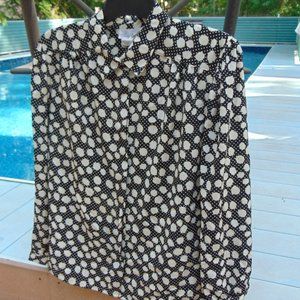 Like New Lady Devon B & W Blouse Sz. 20W
